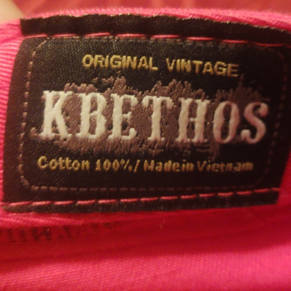 Rhinestone cross hot pink hat - Picture 3 of 4